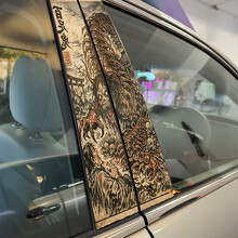 Centipede Demon Door Pillar Vinyl Decal Sticker_2