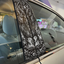 Demonic Goat Door Pillar Vinyl Decal Sticker_2