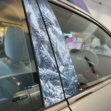 Ice Dragon Door Pillar Vinyl Decal Sticker_2
