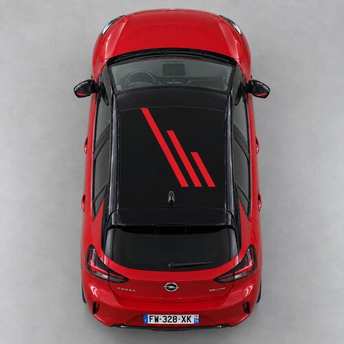 Offset Bars Roof Vinyl Decal Sticker for Opel Corsa
