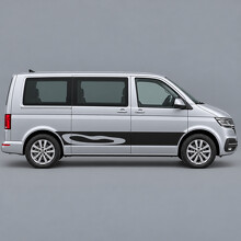 Contour Lagoon Side Vinyl Decal Sticker for Volkswagen Multivan T6.1 SWB 2019-2024_2