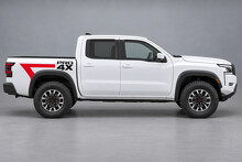 Stacked PRO-4X Crew Cab Short Bed Bedside Vinyl Decal Sticker for Nissan Frontier 2024_2