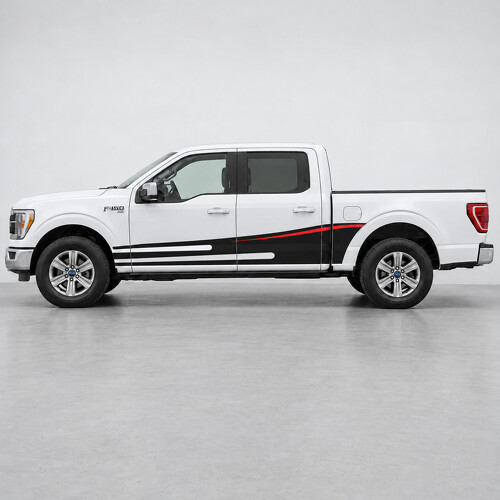 Speed Sail XLT SuperCrew 5.5-ft Bed Side Vinyl Decal Sticker for Ford F-150 2024