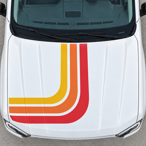 Retro Fan LARIAT Hood Vinyl Decal Sticker for Ford Ranger 2024