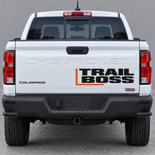 Offset Trail Boss Tailgate Vinyl Decal Sticker for Chevrolet Colorado 2023_1
