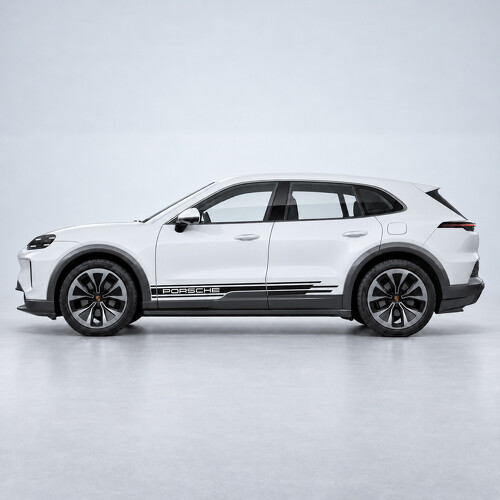 Sport Style Stripes Side Vinyl Decal Sticker for Porsche Cayenne Electric