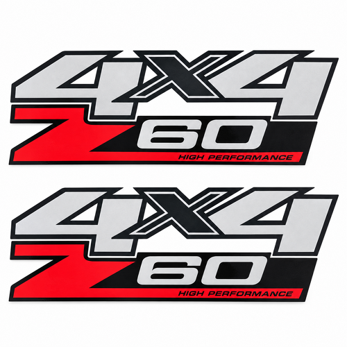 4x4 Z60 High Performance Bedside Vinyl Decal Sticker for GMC Sierra GMT900 2007-2013_1