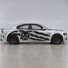 Frontal Cat Rake Widebody Side Vinyl Decal Sticker for Dodge Charger 2023_2