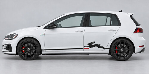 Rabbit Leap Side Vinyl Decal Sticker for Volkswagen Golf GTI 2019