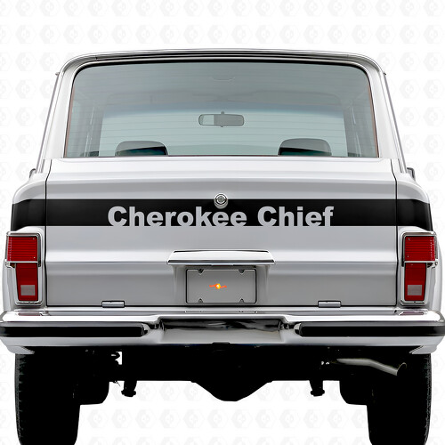 Cherokee Chief Stripe Tailgate Vinyl Decal for Jeep Cherokee 1981-83