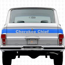 Cherokee Chief Stripe Tailgate Vinyl Decal for Jeep Cherokee 1981-83_2