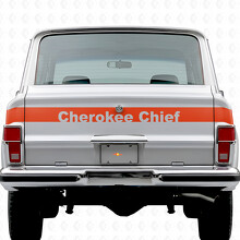 Cherokee Chief Stripe Tailgate Vinyl Decal for Jeep Cherokee 1981-83_4