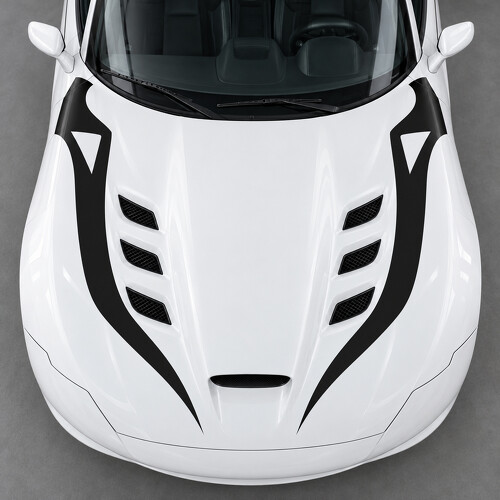 Open Fang ACR Hood Vinyl Decal Sticker for Dodge Viper 2016_1