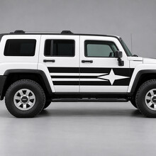 Compass Heading Side Vinyl Decal Sticker for Hummer H3 2009_2