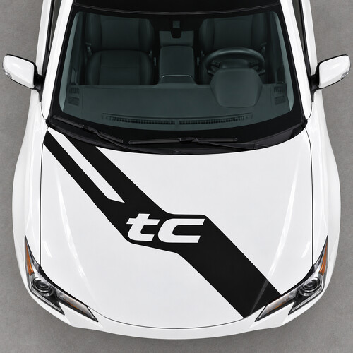 Open Letter Hood Sash Vinyl Decal Sticker for Scion tC 2014-2016 Facelift_1