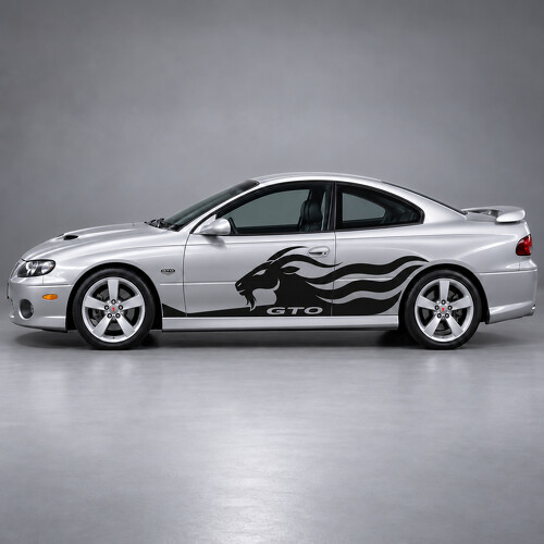 6.0 Goat Smoke Side Vinyl Decal Sticker for Pontiac GTO 2006_1