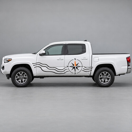 SR5 Compass Contour Sweep Side Vinyl Decal Sticker for Toyota Tacoma 2023_1