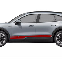 Sport Style Stripes Rocker Panel Vinyl Decal Sticker for Porsche Cayenne Electric_3