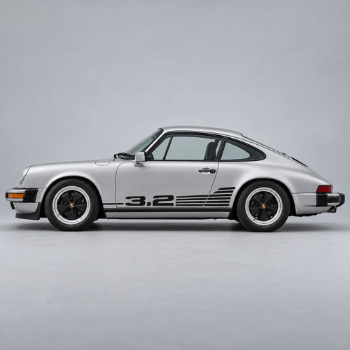 Cooling Fin 3.2 Side Vinyl Decal Sticker for Porsche 911 Carrera 1984-1989_1