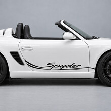 Double Stroke Side Vinyl Decal Sticker for Porsche Boxster Spyder 987 2011-2012_2