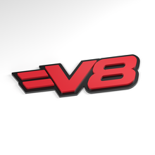V8 Split Bar 3D Acrylic Badge_3