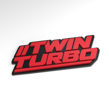 Twin Turbo Twin Slash 3D Acrylic Badge_3