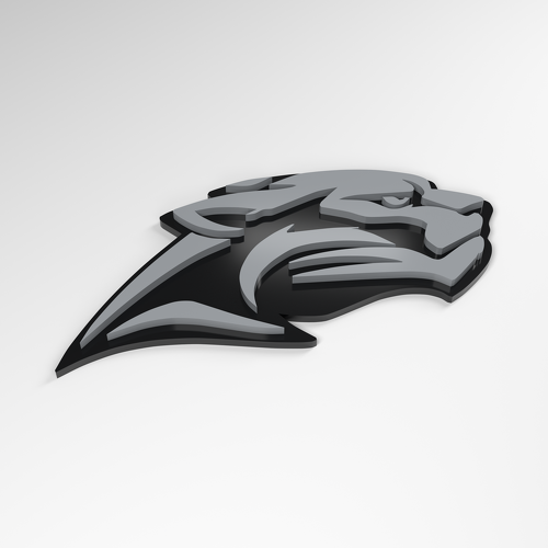 Panther Low Prowl 3D Acrylic Badge_1