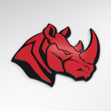 Rhino Forward Force 3D Acrylic Badge_3