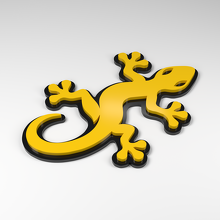 Gecko Grip 3D Acrylic Badge_2