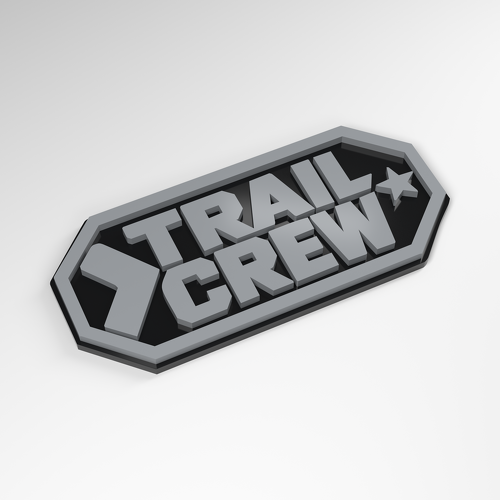 Trail Crew Club 3D Acrylic Badge