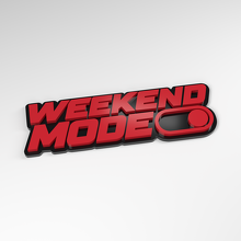 Weekend Mode Switch 3D Acrylic Badge_3