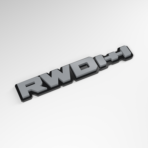 RWD 3D Acrylic Car Badge