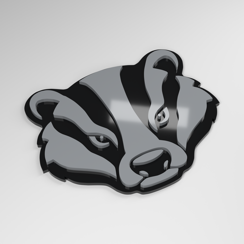 Badger 3D Acrylic Car Badge_1