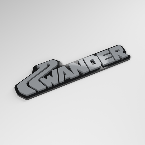 Wander 3D Acrylic Car Badge_1