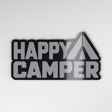 Happy Camper 3D Acrylic Car Badge_4