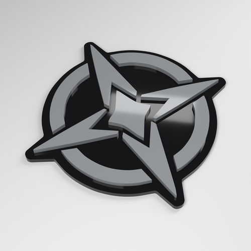 Compass 3D Acrylic Car Badge_1