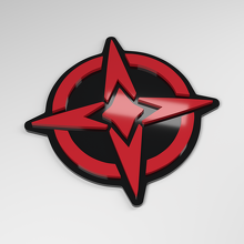 Compass 3D Acrylic Car Badge_3