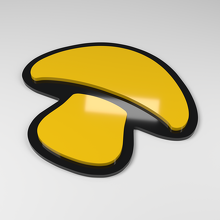 Mushroom 3D Acrylic Car Badge_2