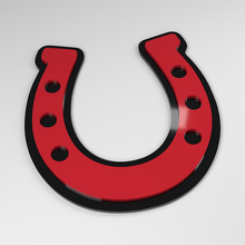 Horseshoe 3D Acrylic Car Badge_3