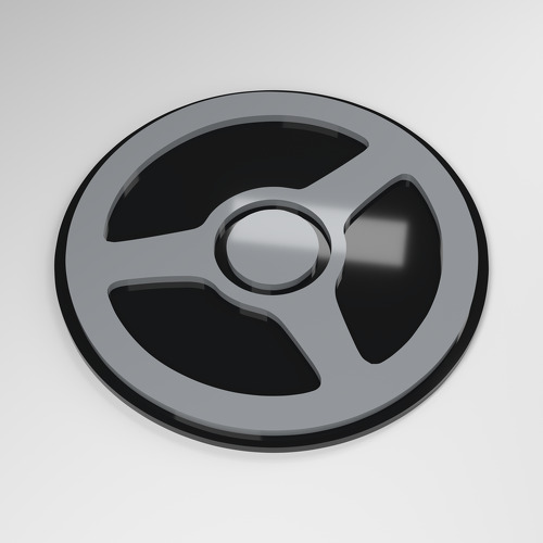 Steering Wheel 3D Acrylic Car Badge_1