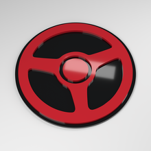 Steering Wheel 3D Acrylic Car Badge_3