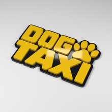 Dog Taxi 3D Acrylic Car Badge_2