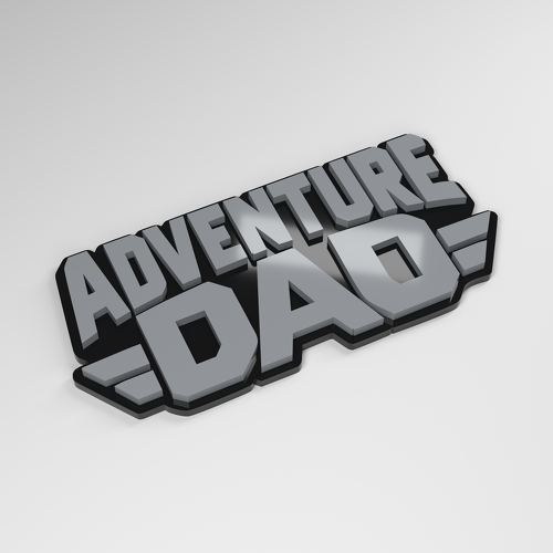 Adventure Dad 3D Acrylic Car Badge_1