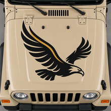 Sport TJ Banking Eagle Hood Vinyl Decal Sticker for Jeep Wrangler 2006_2