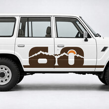 Number Ridge Side Vinyl Decal Sticker for Toyota Land Cruiser FJ60 1981–1987_2