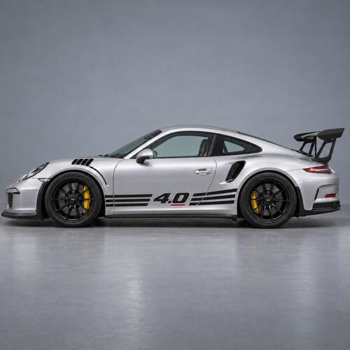 Flat Six Flow GT3 RS Side Vinyl Decal Sticker for Porsche 911 2016
