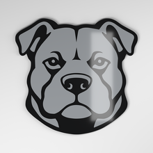 Pit Bull 3D Acrylic Car Badge_4