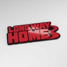 Long Way Home 3D Acrylic Car Badge_3