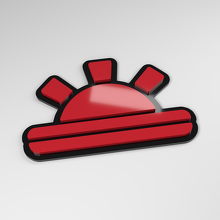 Sunrise 3D Acrylic Car Badge_3