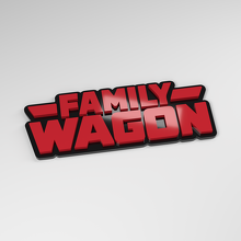 Family Wagon 3D Acrylic Car Badge_3